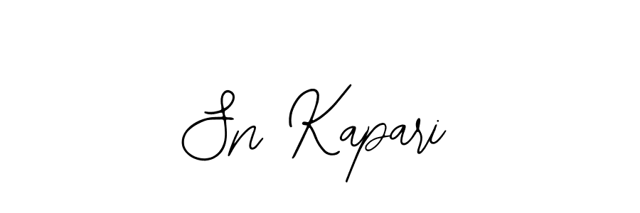 How to Draw Sn Kapari signature style? Bearetta-2O07w is a latest design signature styles for name Sn Kapari. Sn Kapari signature style 12 images and pictures png