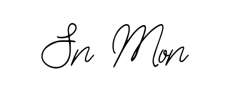 Get an exclusive digital autograph for Sn Mon. The Bearetta-2O07w typeface captures the charm of real penmanship on paper. Sn Mon signature style 12 images and pictures png