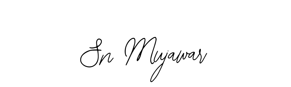 Sn Mujawar stylish signature style. Best Handwritten Sign (Bearetta-2O07w) for my name. Handwritten Signature Collection Ideas for my name Sn Mujawar. Sn Mujawar signature style 12 images and pictures png
