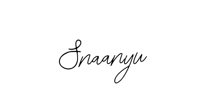 Make a beautiful signature design for name Snaanyu. With this signature (Bearetta-2O07w) style, you can create a handwritten signature for free. Snaanyu signature style 12 images and pictures png