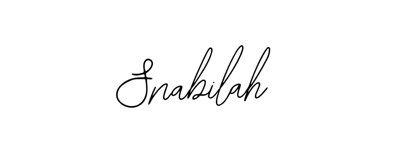 Make a beautiful signature design for name Snabilah. Use this online signature maker to create a handwritten signature for free. Snabilah signature style 12 images and pictures png