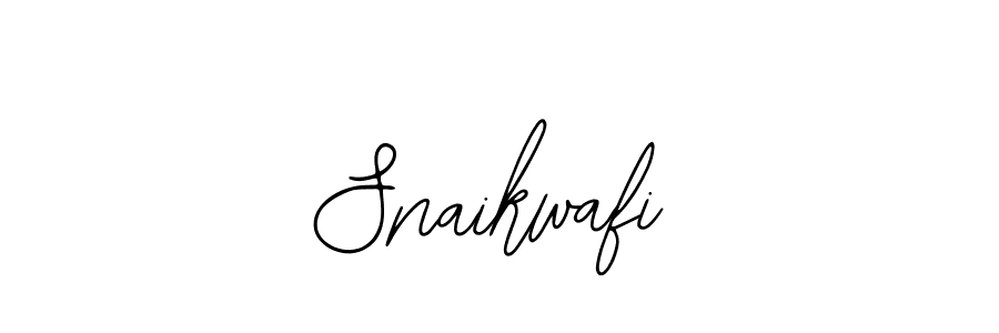 How to make Snaikwafi signature? Bearetta-2O07w is a professional autograph style. Create handwritten signature for Snaikwafi name. Snaikwafi signature style 12 images and pictures png