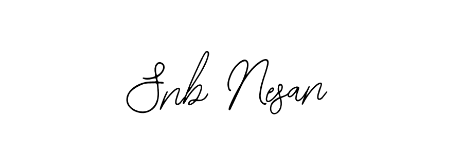 This is the best signature style for the Snb Nesan name. Also you like these signature font (Bearetta-2O07w). Mix name signature. Snb Nesan signature style 12 images and pictures png