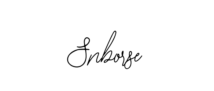Make a beautiful signature design for name Snborse. With this signature (Bearetta-2O07w) style, you can create a handwritten signature for free. Snborse signature style 12 images and pictures png
