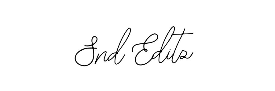Similarly Bearetta-2O07w is the best handwritten signature design. Signature creator online .You can use it as an online autograph creator for name Snd Editz. Snd Editz signature style 12 images and pictures png