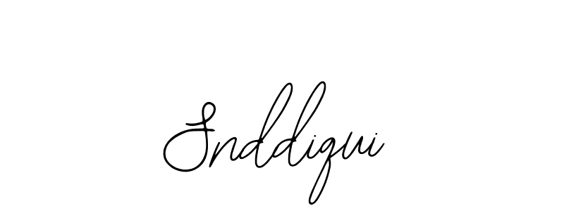 How to make Snddiqui name signature. Use Bearetta-2O07w style for creating short signs online. This is the latest handwritten sign. Snddiqui signature style 12 images and pictures png