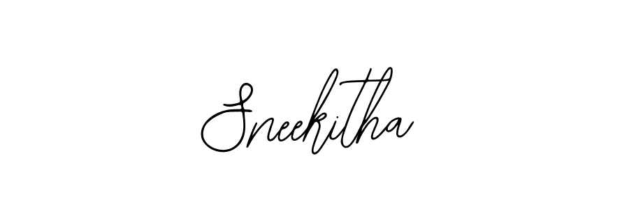 How to make Sneekitha signature? Bearetta-2O07w is a professional autograph style. Create handwritten signature for Sneekitha name. Sneekitha signature style 12 images and pictures png