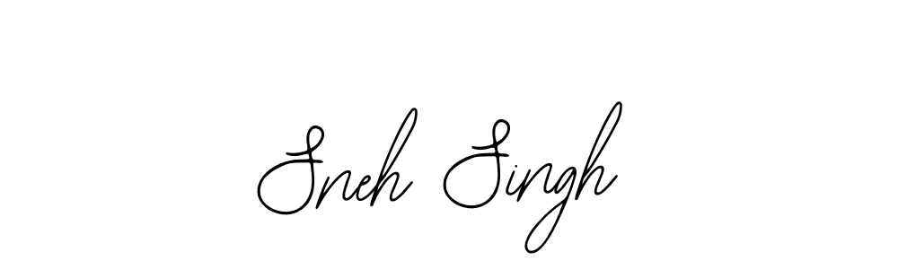 Use a signature maker to create a handwritten signature online. With this signature software, you can design (Bearetta-2O07w) your own signature for name Sneh Singh. Sneh Singh signature style 12 images and pictures png