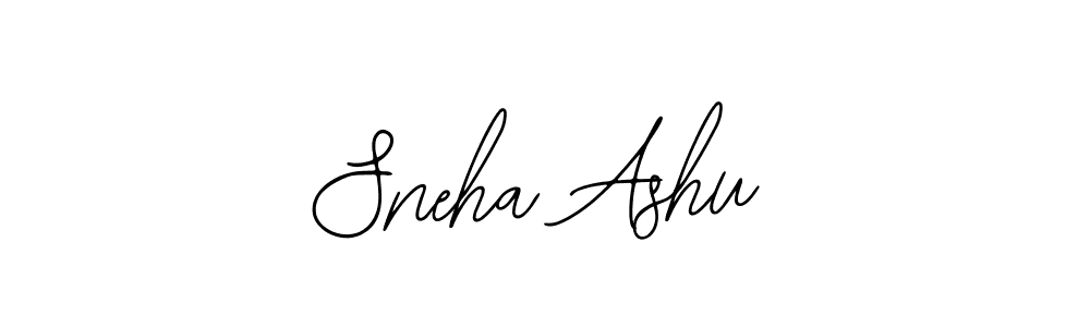 Design your own signature with our free online signature maker. With this signature software, you can create a handwritten (Bearetta-2O07w) signature for name Sneha Ashu. Sneha Ashu signature style 12 images and pictures png