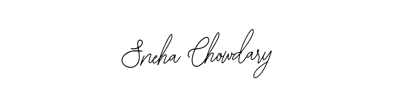 How to make Sneha Chowdary signature? Bearetta-2O07w is a professional autograph style. Create handwritten signature for Sneha Chowdary name. Sneha Chowdary signature style 12 images and pictures png