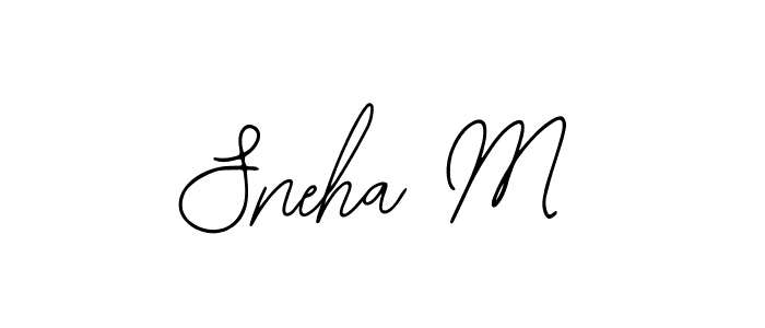 Make a short Sneha M signature style. Manage your documents anywhere anytime using Bearetta-2O07w. Create and add eSignatures, submit forms, share and send files easily. Sneha M signature style 12 images and pictures png