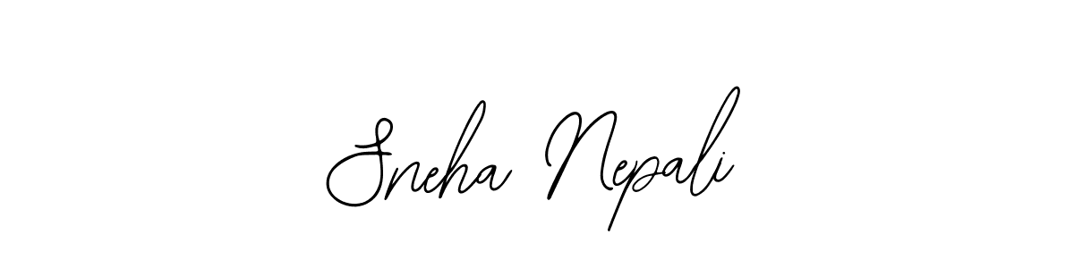 Sneha Nepali stylish signature style. Best Handwritten Sign (Bearetta-2O07w) for my name. Handwritten Signature Collection Ideas for my name Sneha Nepali. Sneha Nepali signature style 12 images and pictures png