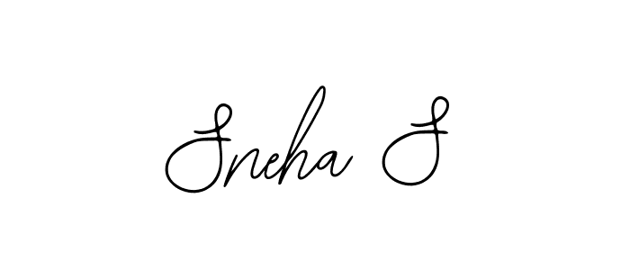 The best way (Bearetta-2O07w) to make a short signature is to pick only two or three words in your name. The name Sneha S include a total of six letters. For converting this name. Sneha S signature style 12 images and pictures png