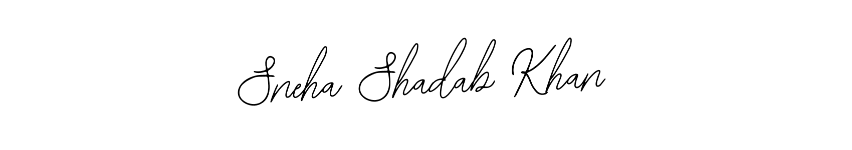 Make a beautiful signature design for name Sneha Shadab Khan. With this signature (Bearetta-2O07w) style, you can create a handwritten signature for free. Sneha Shadab Khan signature style 12 images and pictures png