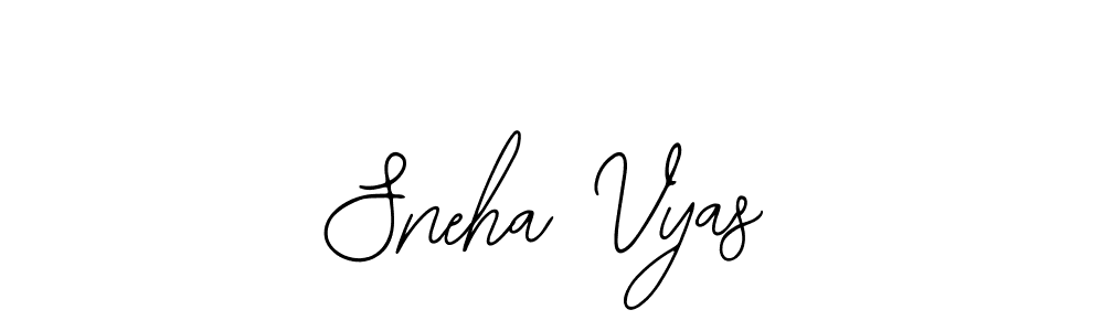 How to make Sneha Vyas signature? Bearetta-2O07w is a professional autograph style. Create handwritten signature for Sneha Vyas name. Sneha Vyas signature style 12 images and pictures png