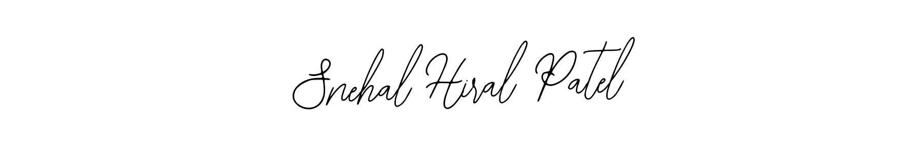 Create a beautiful signature design for name Snehal Hiral Patel. With this signature (Bearetta-2O07w) fonts, you can make a handwritten signature for free. Snehal Hiral Patel signature style 12 images and pictures png