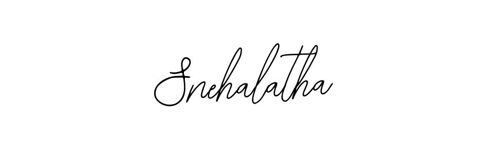 How to make Snehalatha name signature. Use Bearetta-2O07w style for creating short signs online. This is the latest handwritten sign. Snehalatha signature style 12 images and pictures png