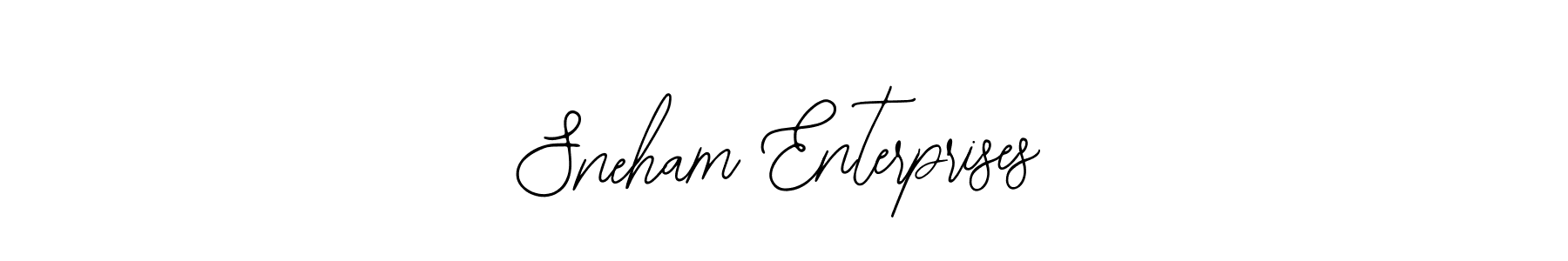 Use a signature maker to create a handwritten signature online. With this signature software, you can design (Bearetta-2O07w) your own signature for name Sneham Enterprises. Sneham Enterprises signature style 12 images and pictures png