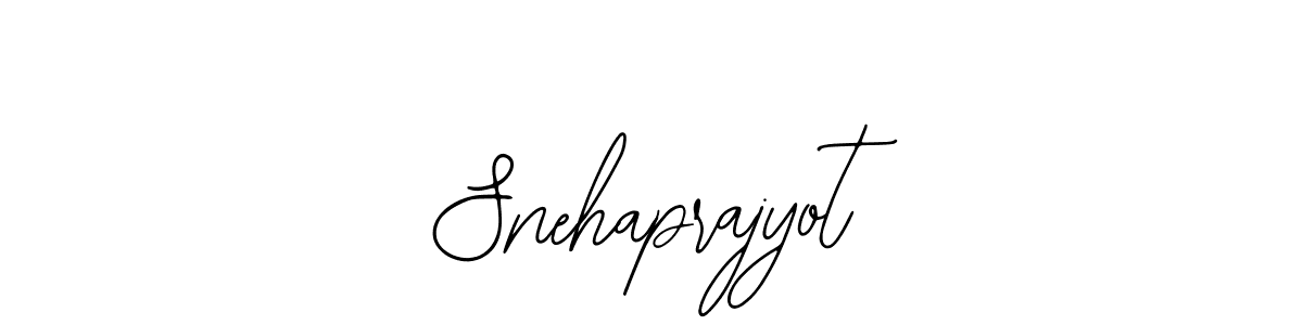 Design your own signature with our free online signature maker. With this signature software, you can create a handwritten (Bearetta-2O07w) signature for name Snehaprajyot. Snehaprajyot signature style 12 images and pictures png