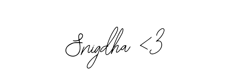 Once you've used our free online signature maker to create your best signature Bearetta-2O07w style, it's time to enjoy all of the benefits that Snigdha <3 name signing documents. Snigdha <3 signature style 12 images and pictures png