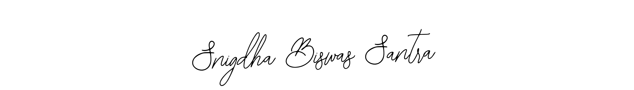 The best way (Bearetta-2O07w) to make a short signature is to pick only two or three words in your name. The name Snigdha Biswas Santra include a total of six letters. For converting this name. Snigdha Biswas Santra signature style 12 images and pictures png