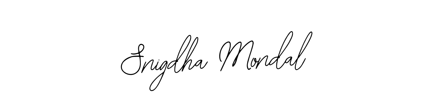 Bearetta-2O07w is a professional signature style that is perfect for those who want to add a touch of class to their signature. It is also a great choice for those who want to make their signature more unique. Get Snigdha Mondal name to fancy signature for free. Snigdha Mondal signature style 12 images and pictures png