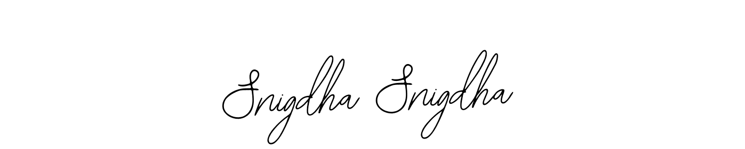 The best way (Bearetta-2O07w) to make a short signature is to pick only two or three words in your name. The name Snigdha Snigdha include a total of six letters. For converting this name. Snigdha Snigdha signature style 12 images and pictures png