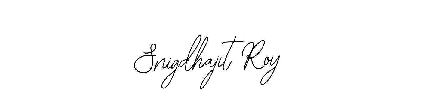 You should practise on your own different ways (Bearetta-2O07w) to write your name (Snigdhajit Roy) in signature. don't let someone else do it for you. Snigdhajit Roy signature style 12 images and pictures png