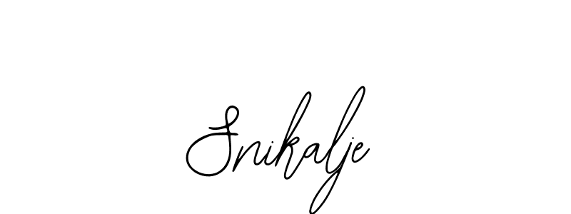 You should practise on your own different ways (Bearetta-2O07w) to write your name (Snikalje) in signature. don't let someone else do it for you. Snikalje signature style 12 images and pictures png