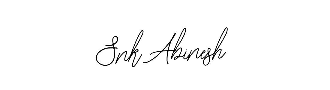 Snk Abinesh stylish signature style. Best Handwritten Sign (Bearetta-2O07w) for my name. Handwritten Signature Collection Ideas for my name Snk Abinesh. Snk Abinesh signature style 12 images and pictures png