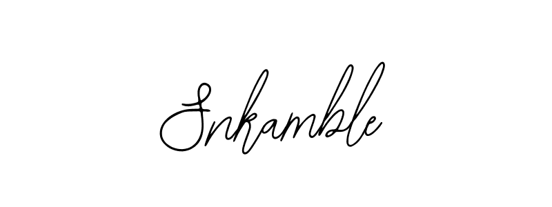 Also You can easily find your signature by using the search form. We will create Snkamble name handwritten signature images for you free of cost using Bearetta-2O07w sign style. Snkamble signature style 12 images and pictures png