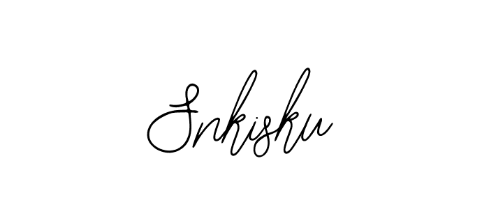 You should practise on your own different ways (Bearetta-2O07w) to write your name (Snkisku) in signature. don't let someone else do it for you. Snkisku signature style 12 images and pictures png