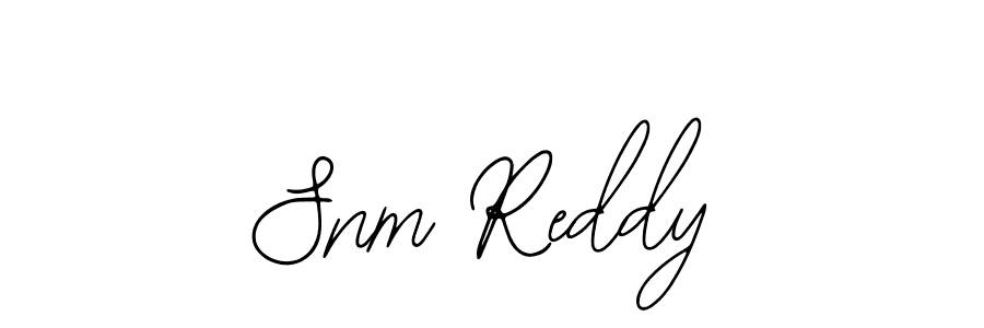 Similarly Bearetta-2O07w is the best handwritten signature design. Signature creator online .You can use it as an online autograph creator for name Snm Reddy. Snm Reddy signature style 12 images and pictures png