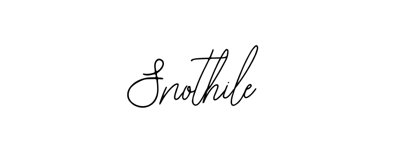 How to make Snothile signature? Bearetta-2O07w is a professional autograph style. Create handwritten signature for Snothile name. Snothile signature style 12 images and pictures png