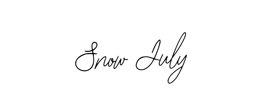 Design your own signature with our free online signature maker. With this signature software, you can create a handwritten (Bearetta-2O07w) signature for name Snow July. Snow July signature style 12 images and pictures png