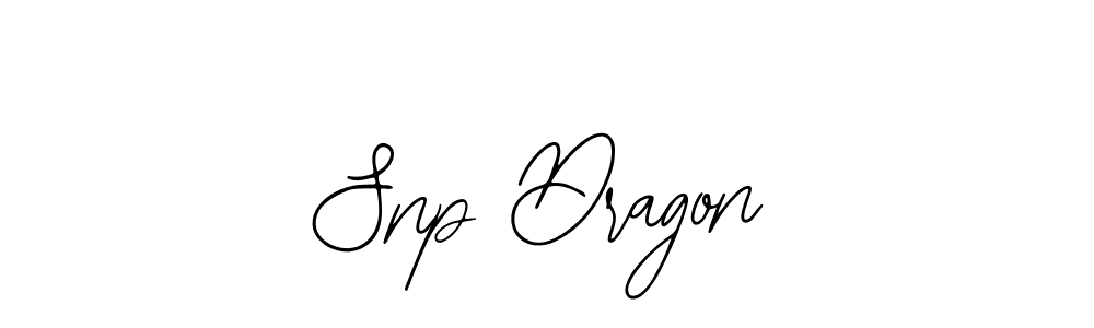 Use a signature maker to create a handwritten signature online. With this signature software, you can design (Bearetta-2O07w) your own signature for name Snp Dragon. Snp Dragon signature style 12 images and pictures png