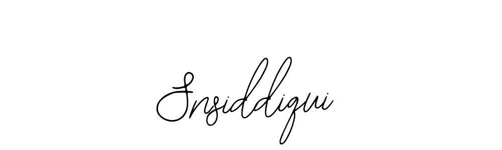 Design your own signature with our free online signature maker. With this signature software, you can create a handwritten (Bearetta-2O07w) signature for name Snsiddiqui. Snsiddiqui signature style 12 images and pictures png