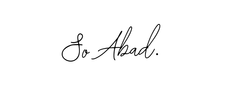 Also You can easily find your signature by using the search form. We will create So Abad. name handwritten signature images for you free of cost using Bearetta-2O07w sign style. So Abad. signature style 12 images and pictures png