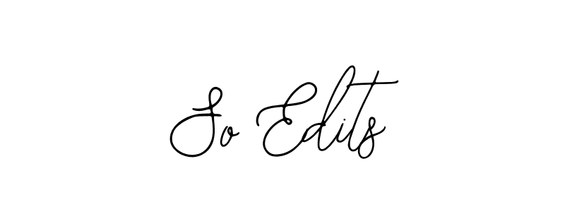 How to Draw So Edits signature style? Bearetta-2O07w is a latest design signature styles for name So Edits. So Edits signature style 12 images and pictures png