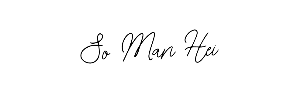 Design your own signature with our free online signature maker. With this signature software, you can create a handwritten (Bearetta-2O07w) signature for name So Man Hei. So Man Hei signature style 12 images and pictures png