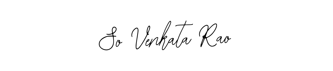 Make a beautiful signature design for name So Venkata Rao. With this signature (Bearetta-2O07w) style, you can create a handwritten signature for free. So Venkata Rao signature style 12 images and pictures png