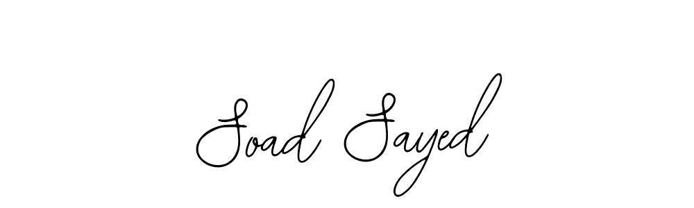 Similarly Bearetta-2O07w is the best handwritten signature design. Signature creator online .You can use it as an online autograph creator for name Soad Sayed. Soad Sayed signature style 12 images and pictures png