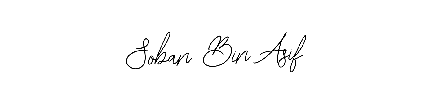 Soban Bin Asif stylish signature style. Best Handwritten Sign (Bearetta-2O07w) for my name. Handwritten Signature Collection Ideas for my name Soban Bin Asif. Soban Bin Asif signature style 12 images and pictures png