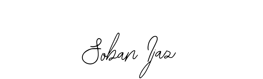 Use a signature maker to create a handwritten signature online. With this signature software, you can design (Bearetta-2O07w) your own signature for name Soban Ijaz. Soban Ijaz signature style 12 images and pictures png