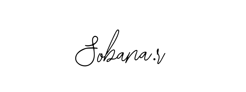Make a beautiful signature design for name Sobana.r. Use this online signature maker to create a handwritten signature for free. Sobana.r signature style 12 images and pictures png