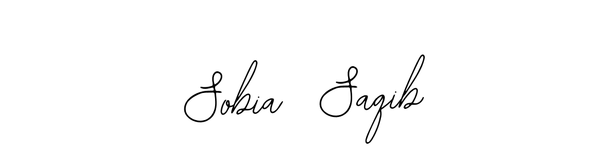 Also You can easily find your signature by using the search form. We will create Sobia  Saqib name handwritten signature images for you free of cost using Bearetta-2O07w sign style. Sobia  Saqib signature style 12 images and pictures png