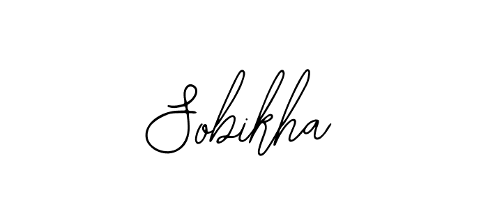 How to make Sobikha name signature. Use Bearetta-2O07w style for creating short signs online. This is the latest handwritten sign. Sobikha signature style 12 images and pictures png