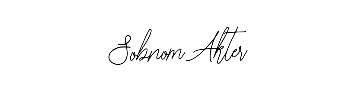 Sobnom Akter stylish signature style. Best Handwritten Sign (Bearetta-2O07w) for my name. Handwritten Signature Collection Ideas for my name Sobnom Akter. Sobnom Akter signature style 12 images and pictures png