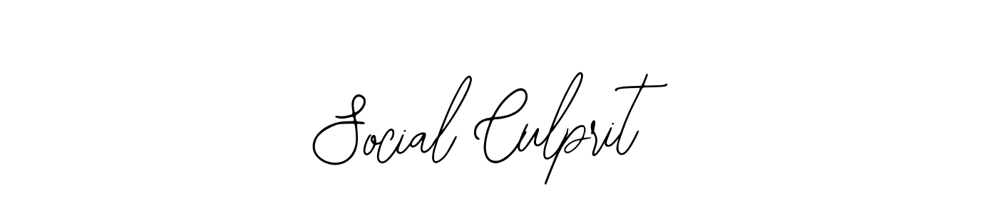Once you've used our free online signature maker to create your best signature Bearetta-2O07w style, it's time to enjoy all of the benefits that Social Culprit name signing documents. Social Culprit signature style 12 images and pictures png