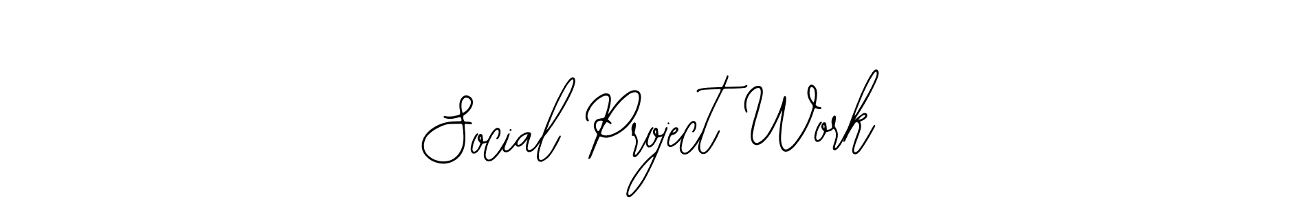 Make a beautiful signature design for name Social Project Work. With this signature (Bearetta-2O07w) style, you can create a handwritten signature for free. Social Project Work signature style 12 images and pictures png